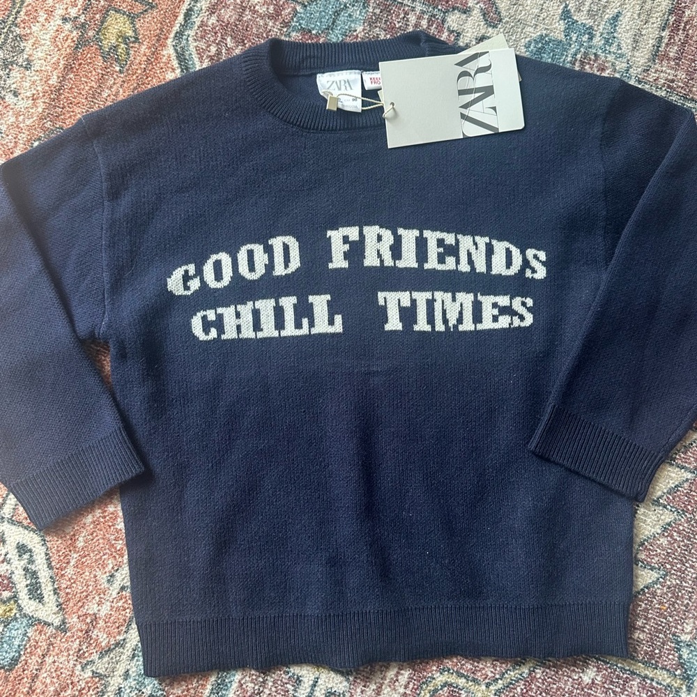 Zara Boys Sweater 2-3 years NWT